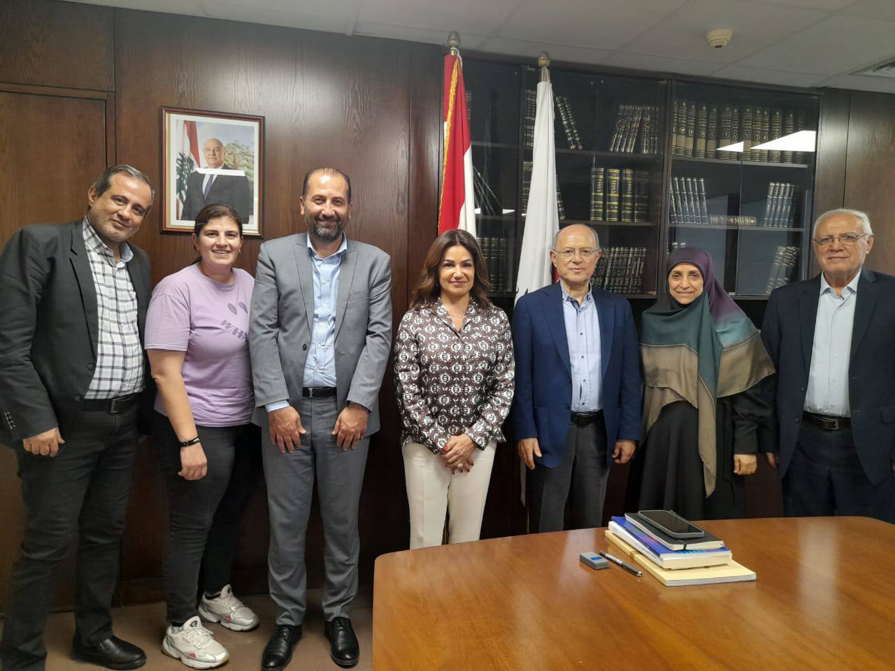 وفد من جمعيّة المبرّات الخيرية يزور وزيرة الشّؤون الاجتماعيّة